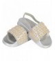Sandals Toddler Girls Jeweled Slide Sandal (Toddler) - Silver - CE1806E4ZDI $27.32