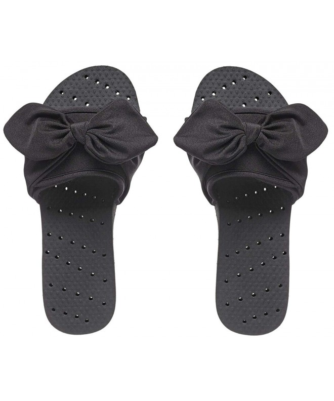 Sandals Girls' Antimicrobial Shower & Water Sandals for Pool - Beach - Camp and Gym - Adjustable Slide - Black Tie - CY180DNW...
