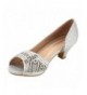 Sandals Truly-5 Girl's Rhinestone D'Orsay Dress Sandal - Silver - CR12NTC1E9K $58.53