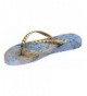 Sandals Girls Antimicrobial Shower Sandals - Gilded Blue Marble - C91800GW70Q $42.66