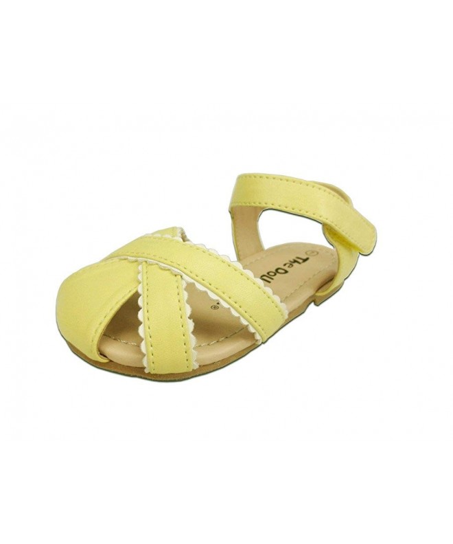 Sandals Girl's Cute Strap Sandal - Yellow1 - C017YLU4Z77 $26.55