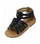 Sandals Girls Gladiator Sandals (Girls Strappy Sandals) Sizes 3-10 Brown - White - Black - Black - C1182GSEUNO $26.68