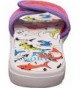 Sandals Boy's Girl's Unisex Slide Strap Shower Beach Pool Sandal - Runs 1 Size Small - Pink - C218GZUQ3ZU $21.33
