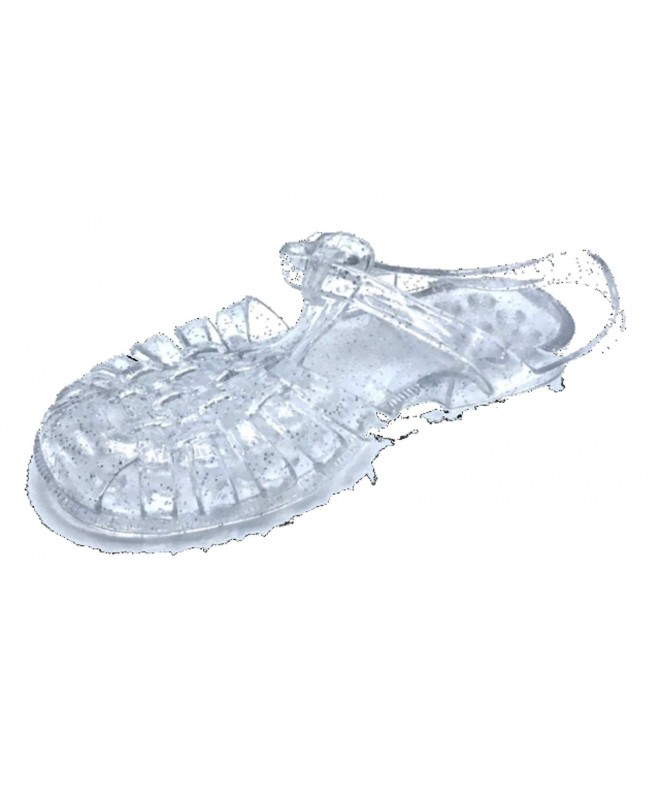 Sandals Toddler Girls Fisherman Jelly Sandals with Glitter - Clear - CA184AS5U66 $19.60