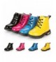 Boots Boys Girls Ankle Waterproof Boot-Kid Rain Boot Shoes(Toddler/Little Kid) - Hot Pink - CI129J541OT $33.18