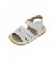 Sandals White with Crystal Flower Girl Squeaky Sandals Shoes - C412CDOGI3F $49.63