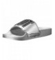 Sandals Girls' JGRLTALK Slide Sandal - Silver - CE17YSMMZ63 $88.30
