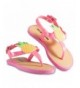 Sandals Jelly Sandals for Girls - Babies & Toddlers - Flower Design Kids - Pink (Pineapple) - CR18DMI2Z4C $21.22