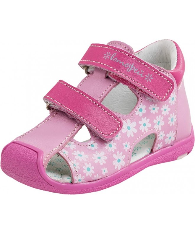 Sandals Girls Pink Sandals 122080-22 Genuine Leather Orthopedic Sandals with Arch Support - CS18K2MLM62 $84.09