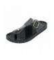 Sandals Women Jelly Sandal - Flip Flop Open Toe Glitter Slide Slippers - Black - CM18I5GW0LD $32.17