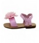 Sandals Girls 5-10 Flower Sandal - Pink - C012EVOV7ZT $24.70