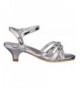Sandals Girls dress sandals (Toddler/Little Kid/Big Kid) - Silver/Metallic - CJ126VK6F8F $40.67