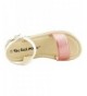 Sandals Open Toe Flat Sandal - FBA1621005B-13 Pink-White - CV17YH48QKX $27.19