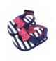 Sandals Infant and Toddler Beachwear Sandals - Navy/White With Pink Bow - C8186L5I79A $18.98