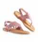 Sandals Glitter PVC Thong Sandals for Toddler Girls - Available in All Kid Sizes - Pink - CV18DMEU8D3 $24.59