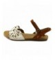 Sandals Girl's Baretrap Kids - Sunny Sandal - Tan White - C412DM0T3QD $42.52