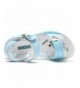 Sandals Open Toe Sandals Flower Glitter for Girls - Blue - C71897WCGEC $33.45