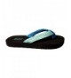 Sandals Lightweight Braided Strap Flip Flop Sandals for Girls - Turquoise - C118EI3YXYQ $20.35
