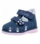 Sandals Girls Blue Sandals 122104-22 Genuine Leather Orthopedic Sandals with Arch Support - C818NS86GDG $86.44