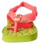 Sandals Kids Flip Flop Sandals - Baby Flintstones - Bamm-Bamm Rubble - (Infant/Toddler) - Neon Orange - Yellow Led - C312M943...