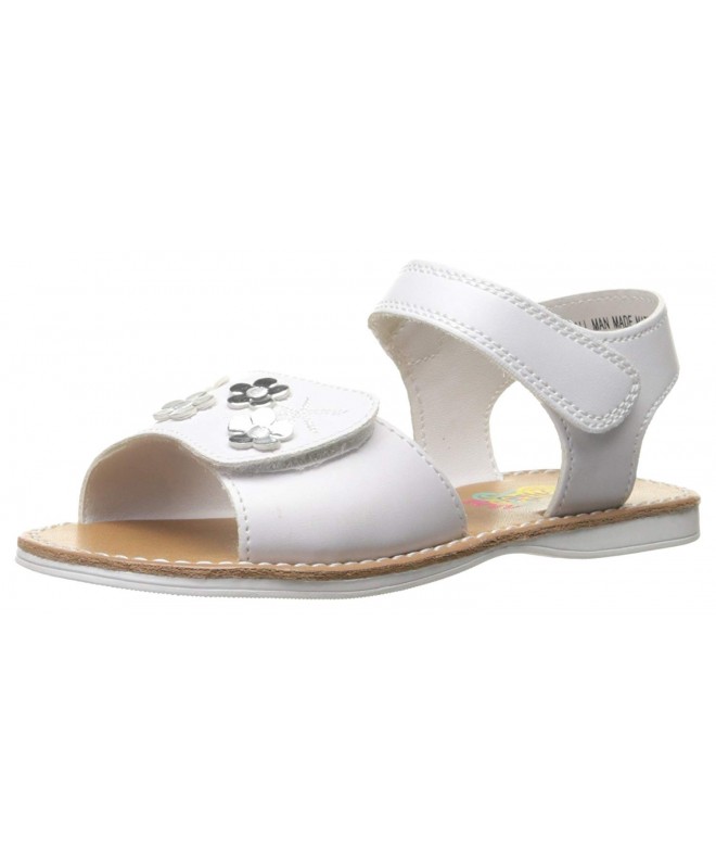 Sandals Kids' Poppy Slide - White/Silver - CM12N8WFOPI $40.71