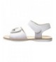 Sandals Kids' Poppy Slide - White/Silver - CM12N8WFOPI $40.18