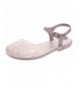 Sandals Girl's S10144 Mara Mini Sandal - Silver Glitter - CT12B94XPHH $29.18