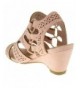 Sandals Zuka 2 Little Girls Cut Out Heeled Peep Toe Sandals - Pink Nubuck - CW18005W7ZX $38.94