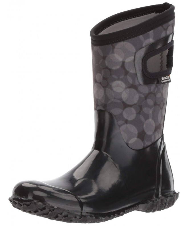 Boots Kids' North Hampton Insulated Boys and Girls Rain Boot - Circles Print/Black/Multi - CK12NU767TD $102.49