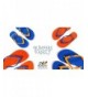 Sandals Children's Massage Flip Flops with Stretchy Safe Back Strap Navy - Blue - Green - Black Haze - C612K78PJHP $24.40