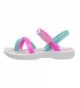 Sandals Baby Blanket III Ankle Strap Sandal (Toddler) - White/Pink/Blue - CT124TTCNLD $41.02
