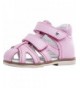 Sandals Baby Girl Pink Sandals 022089-23 Genuine Leather Orthopedic Sandals with Arch Support - CE18K3SOH3Q $83.36