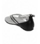 Sandals Leatherette Rhinestone Thong Ankle Strap Sandal (Toddler/Little Girl/Big Girl) EI65 - Black - CK12HU3V5Y1 $35.54