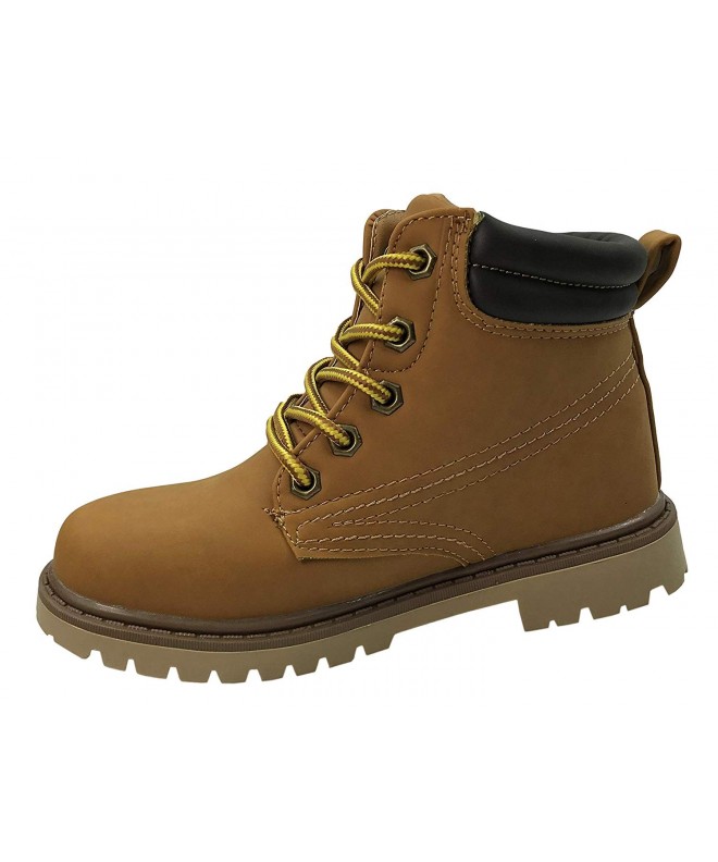 Boots Classic Work Boots Lace-Up Ankle High Top - Wheat Tan - C618IIGZX5E $35.71