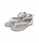 Sandals Leatherette Rhinestone Thong Ankle Strap Sandal (Toddler/Little Girl/Big Girl) EI65 - White - CU12HU3UKSN $35.78