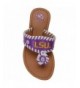 Sandals Louisiana State University LSU Tigers Youth Girls Jackie - Purple - Gold Lsu Tigers - CE185XAM48G $25.28