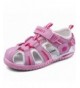 Sandals Boy's Girl's Outdoor Athletic Sandals Close-Toe Strap Summer Beach Kids Water Shoes - Pink - C818D8CXSWT $29.89
