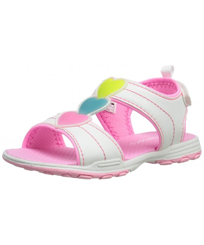 Sandals Light-Up Sparkly 2 Light Up Athletic Sandal (Toddler/Little Kid) - White/Pink/Peach - CC127N5NTJ5 $87.15