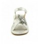 Sandals Girl's Brushed Croco Pink Sandal - Croco Silver - CD122TJEVWJ $34.21