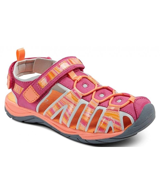 Sandals Girls' Finola Fisherman Sandal - Neon Coral - C418C5MOOEX $35.16
