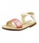 Sandals Open Toe Flat Sandal - FBA1621005B-9 Pink-White - CQ17YGWA28N $27.68