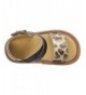 Sandals Girls' Leopard Banded Sandal - Leopard - CE12MYXF0H1 $34.98