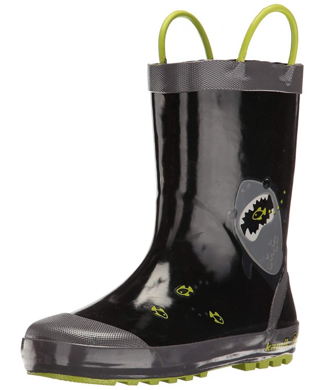 Boots Kids' Chomp Rain Boot - Black - C212J36AAGF $63.03