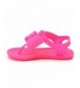 Sandals Toddler Girls T-Strap Jelly Bow Sandal - Hot Pink - CF18Q3GGX8E $27.42