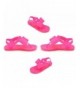 Sandals Toddler Girls T-Strap Jelly Bow Sandal - Hot Pink - CF18Q3GGX8E $27.42