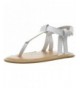 Sandals Girls' Reptile Emboss Thong Infant Sandal - White - C1118IDJ9Z5 $38.09