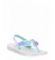 Sandals Little Girls Beach Sandals Flip Flop Iridescent Sport Shoe - CS18Q6HLAZO $35.07