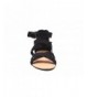 Sandals Girls Fashion Sandals Microsuede Zip Up Ankle Flats with Bow - Black - CU18NT70R4Z $46.19
