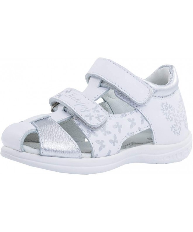 Sandals Girls White Sandals 322058-21 Genuine Leather Orthopedic Sandals with Arch Support - CG18NQ2LQ3Q $91.40
