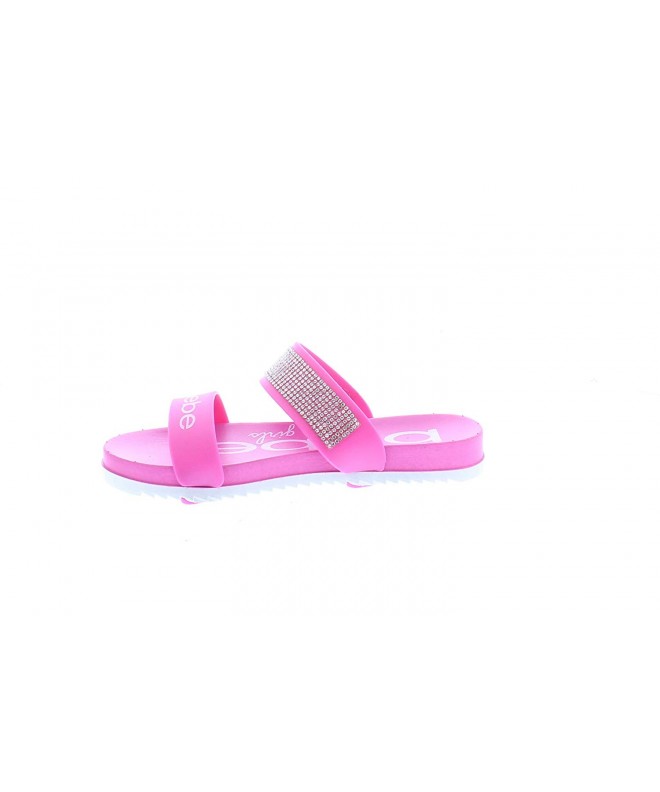 Sandals Bebe Girl's PCU Sandal with Rhinestones - Fuchsia - C018NOKEEGQ $49.19